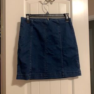 Denim jean skirt